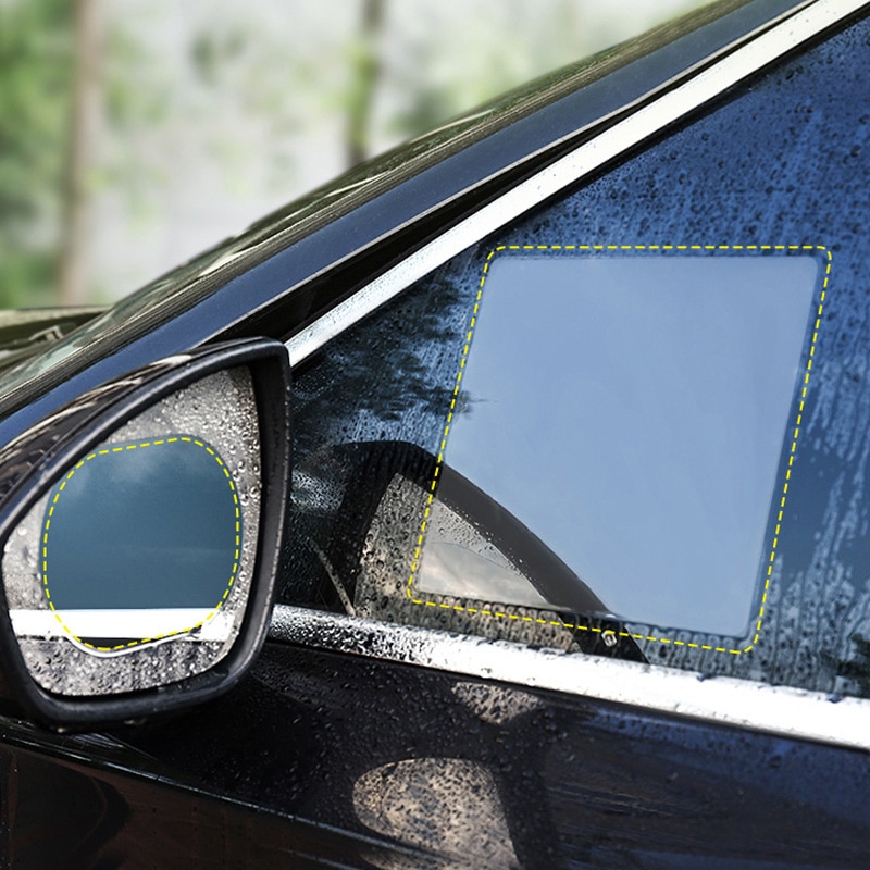 2PCS/Set Anti Fog Car Mirror Window Clear Film Anti-Light Car Rearview Mirror Protective Film Waterproof Rainproof Car Sticker 2PCS/Set Anti Fog Car Mirror Window Clear Film Anti-Light Car Rearview Mirror Protective Film Waterproof Rainproof Car Sticker