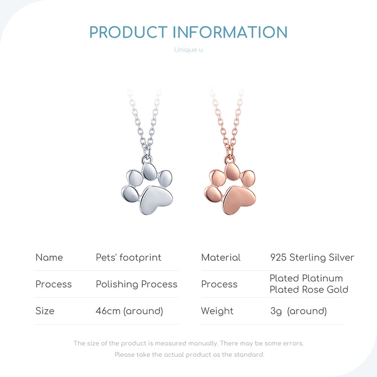 Dog Cat Footprints Paw Necklaces Pendants Dog Cat Footprints Paw Necklaces Pendants