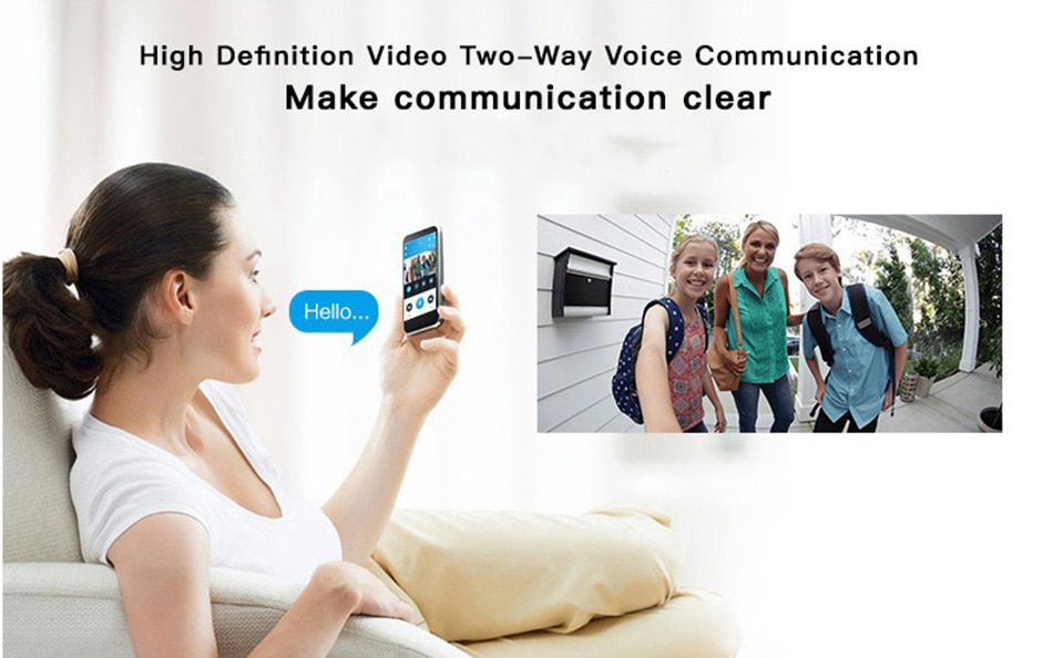 Smart IP Video Intercom WI-FI Video Door Phone Door Bell WIFI Doorbell Camera For Apartments IR Alarm Wireless Security Camera Smart IP Video Intercom WI-FI Video Door Phone Door Bell WIFI Doorbell Camera For Apartments IR Alarm Wireless Security Camera