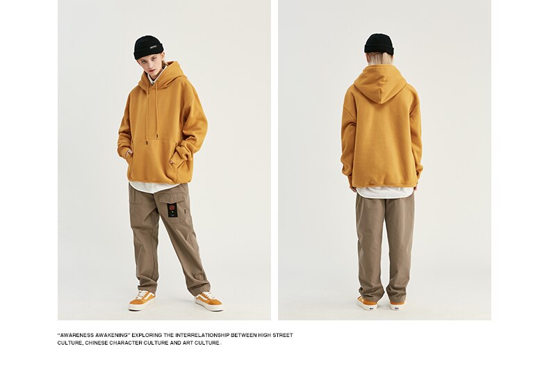 Autumn Mens Thick Fleece Hip Hop Hoodies Autumn Mens Thick Fleece Hip Hop Hoodies