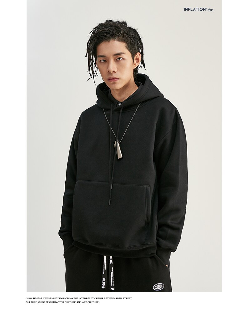 Autumn Mens Thick Fleece Hip Hop Hoodies Autumn Mens Thick Fleece Hip Hop Hoodies