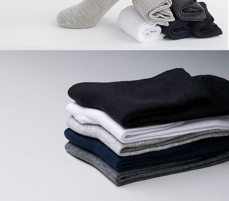 Men's Black Business Cotton Socks 10 Pairs Men's Black Business Cotton Socks 10 Pairs