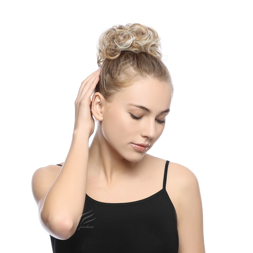 1 Pieces jeedou Synthetic Messy Chignon Donut Gary Brown Color 30g Hair Bun Pad Elastic Hair Rope Rubber Band Hair Extensions 1 Pieces jeedou Synthetic Messy Chignon Donut Gary Brown Color 30g Hair Bun Pad Elastic Hair Rope Rubber Band Hair Extensions