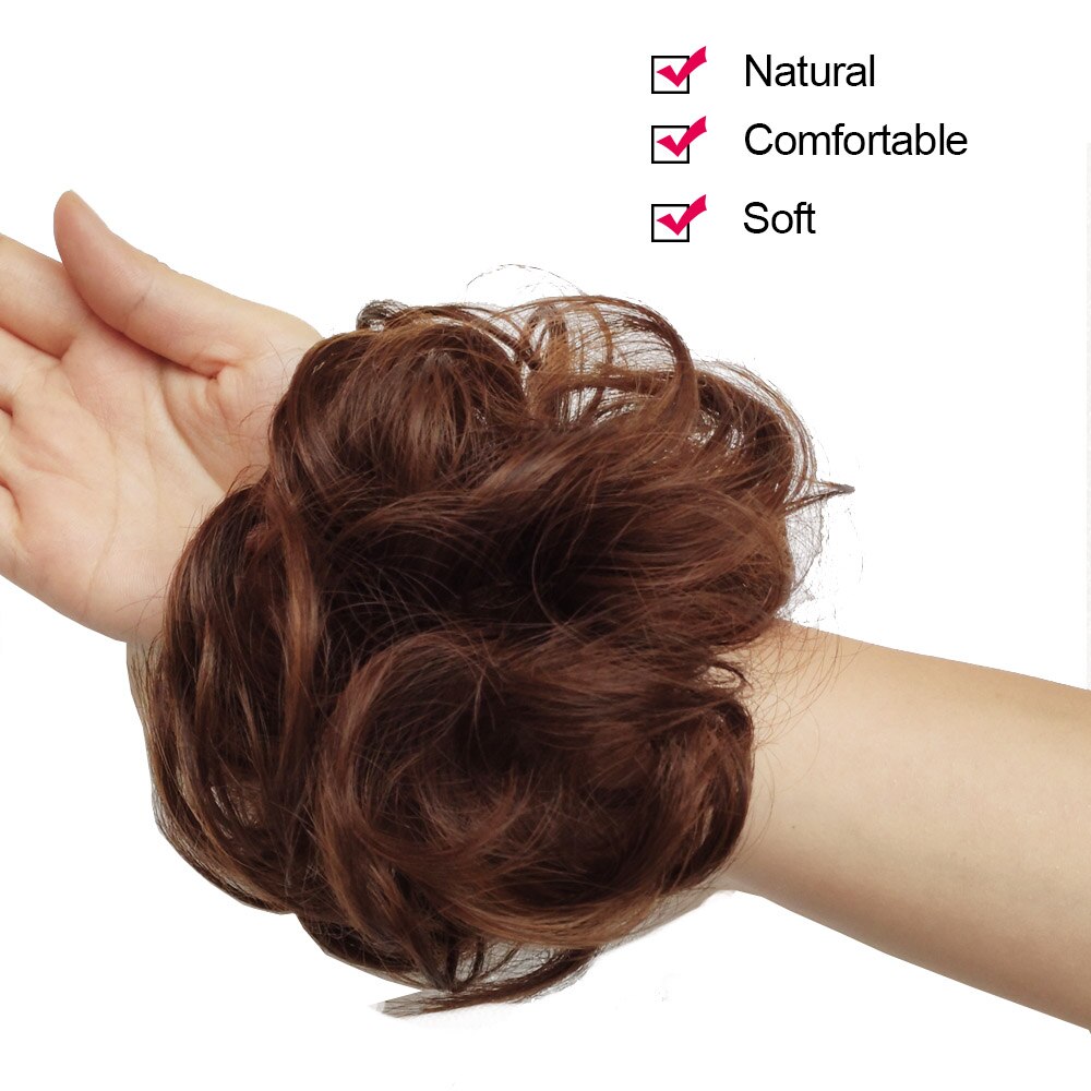 1 Pieces jeedou Synthetic Messy Chignon Donut Gary Brown Color 30g Hair Bun Pad Elastic Hair Rope Rubber Band Hair Extensions 1 Pieces jeedou Synthetic Messy Chignon Donut Gary Brown Color 30g Hair Bun Pad Elastic Hair Rope Rubber Band Hair Extensions