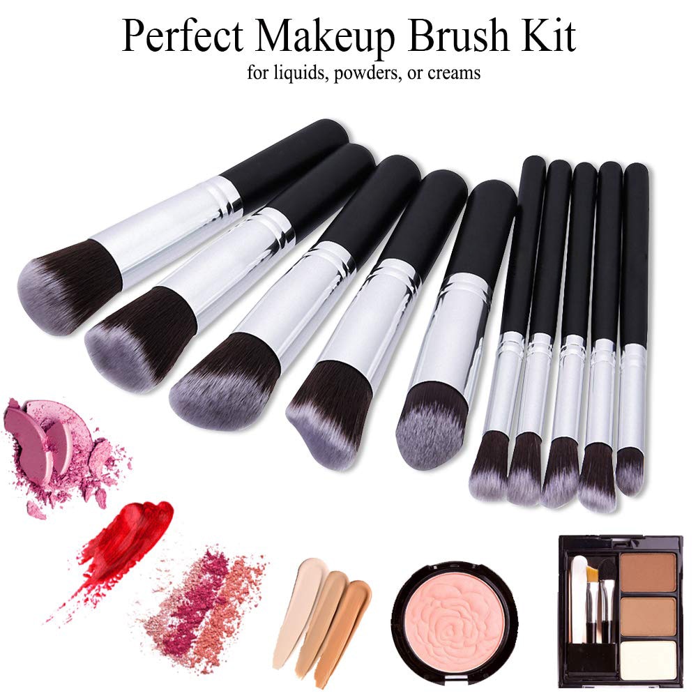 Makeup Brushes tool set 10pcs Professional Powder Foundation Eyeshadow Make Up Brushes Cosmetics Soft Synthetic Hair Makeup Brushes tool set 10pcs Professional Powder Foundation Eyeshadow Make Up Brushes Cosmetics Soft Synthetic Hair