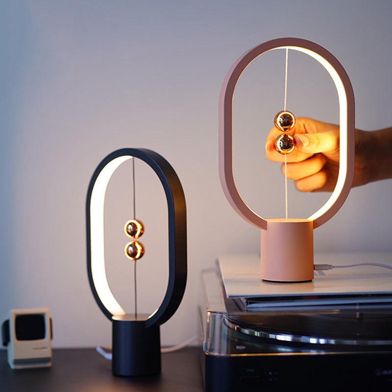 USB Rechargeable Mini HENGPRO Balance LED Table Lamp Ellipse Magnetic Mid-air Switch Eye-Care Night Light Touch Control USB Rechargeable Mini HENGPRO Balance LED Table Lamp Ellipse Magnetic Mid-air Switch Eye-Care Night Light Touch Control
