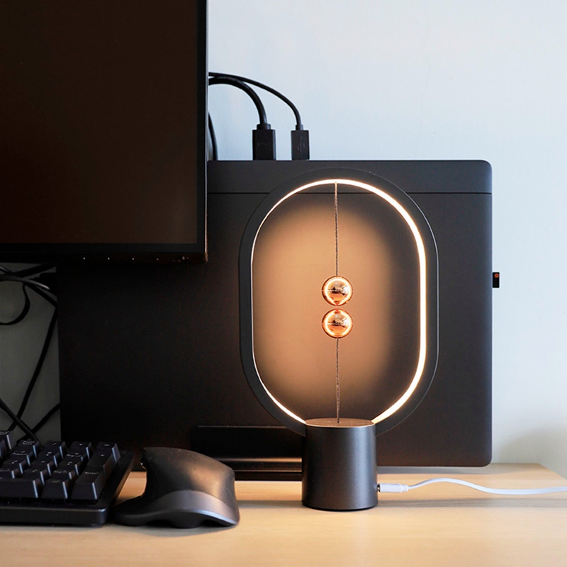 USB Rechargeable Mini HENGPRO Balance LED Table Lamp Ellipse Magnetic Mid-air Switch Eye-Care Night Light Touch Control USB Rechargeable Mini HENGPRO Balance LED Table Lamp Ellipse Magnetic Mid-air Switch Eye-Care Night Light Touch Control