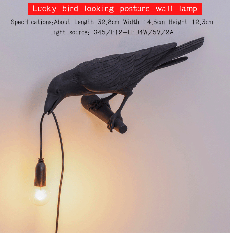 Lucky Bird Table Lamp led Lamp Living Room Deco bedroom lamps indoor lighting Bedside lamp lights Home Decor Wall Light Fixtures