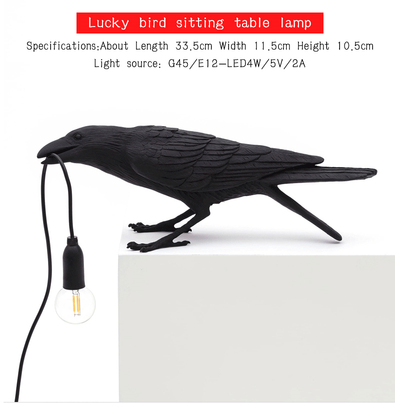 Lucky Bird Table Lamp led Lamp Living Room Deco bedroom lamps indoor lighting Bedside lamp lights Home Decor Wall Light Fixtures