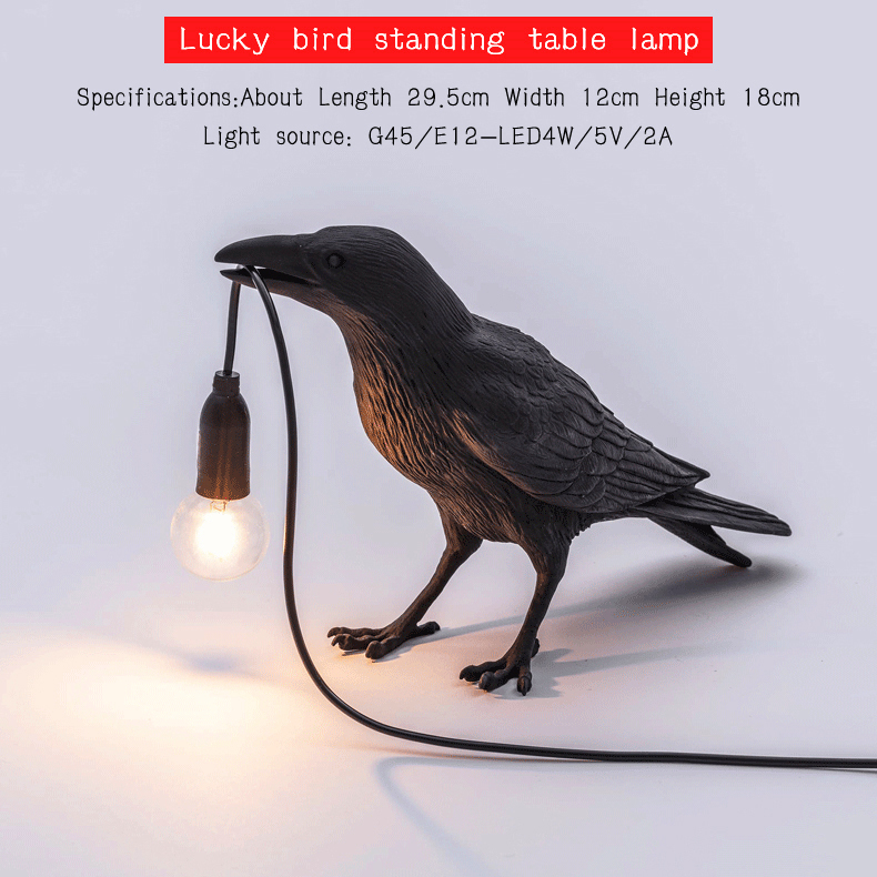 Lucky Bird Table Lamp led Lamp Living Room Deco bedroom lamps indoor lighting Bedside lamp lights Home Decor Wall Light Fixtures