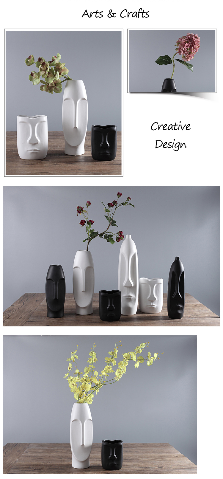 Abstract Head Vase Abstract Head Vase