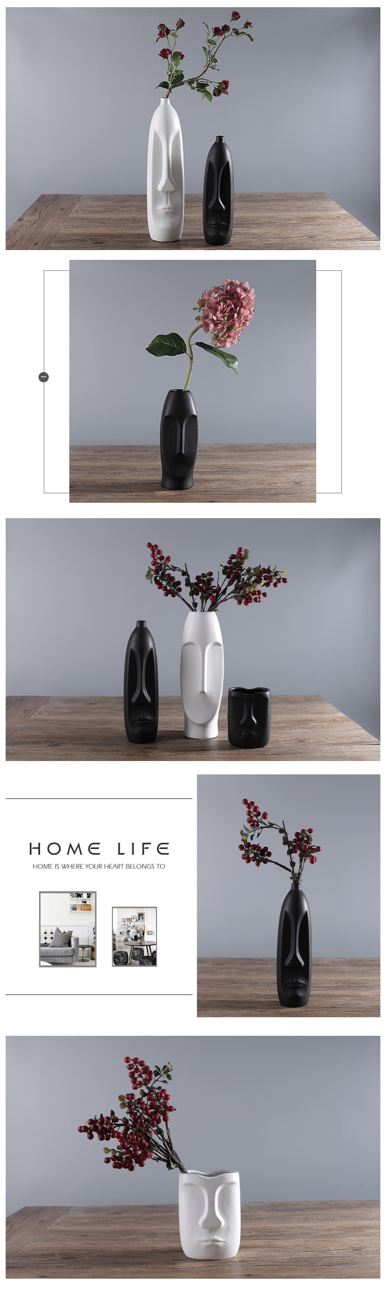 Abstract Head Vase Abstract Head Vase